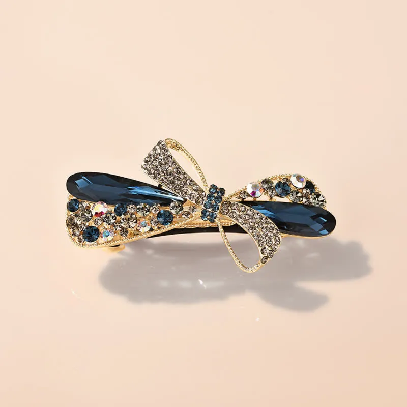 Women's Unique Bow Rhinestones Decor Hair Clip sold by FloralTrip