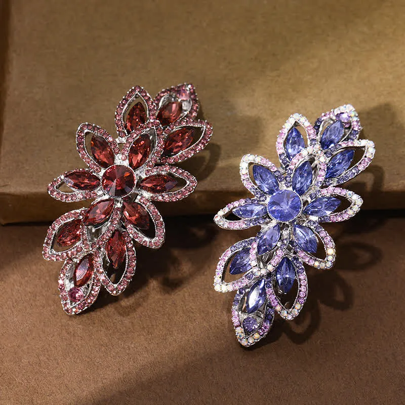 Women's Luxury Rhinestone Flower Hair Clip sold by FloralTrip product image thumbnail 3