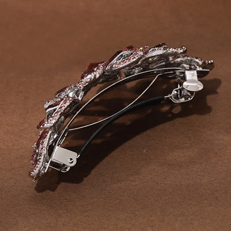 Women's Luxury Rhinestone Flower Hair Clip sold by FloralTrip product image thumbnail 4