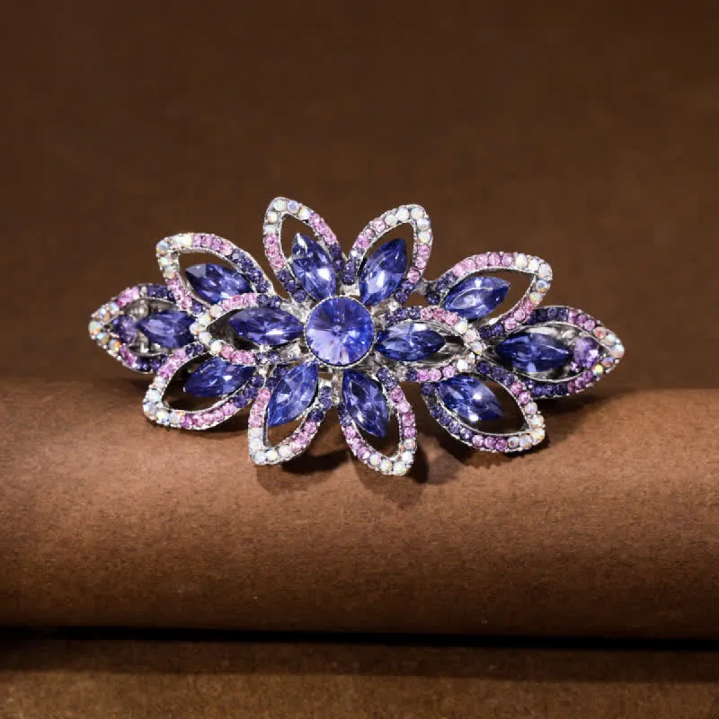 Women's Luxury Rhinestone Flower Hair Clip sold by FloralTrip