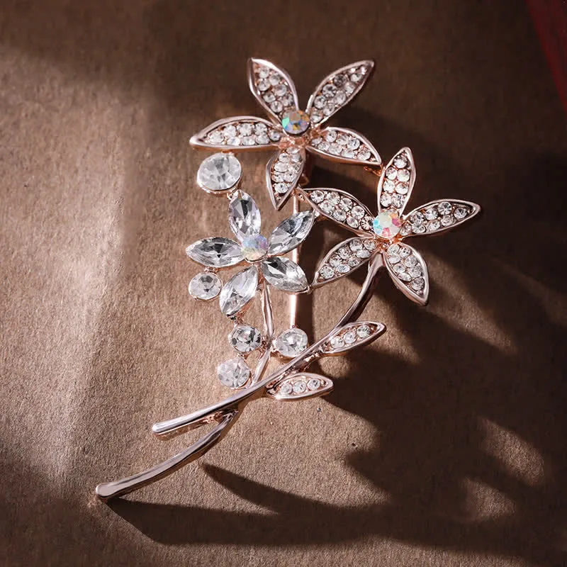 Women's Sparkling Rhinestone Flower Brooch sold by FloralTrip product image thumbnail 5