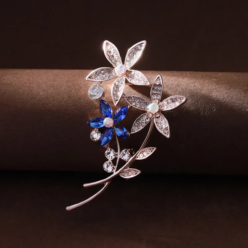 Women's Sparkling Rhinestone Flower Brooch sold by FloralTrip