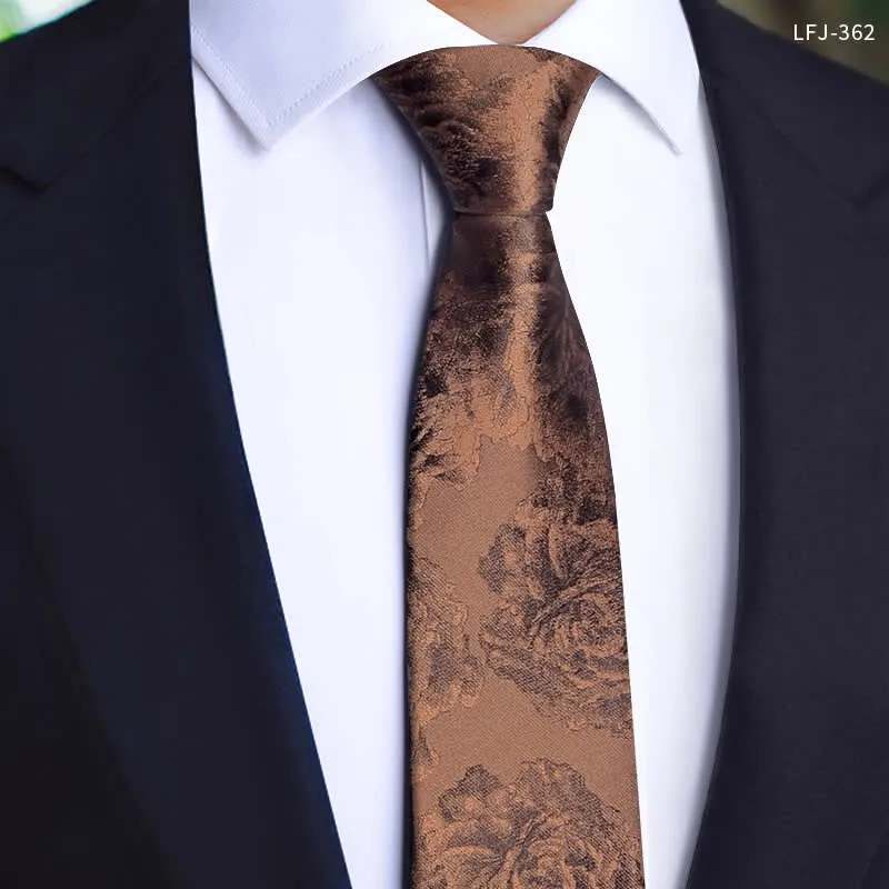 3Pcs Men's Vintage Bronze Flower BowTie Necktie Set sold by FloralTrip product image thumbnail 2