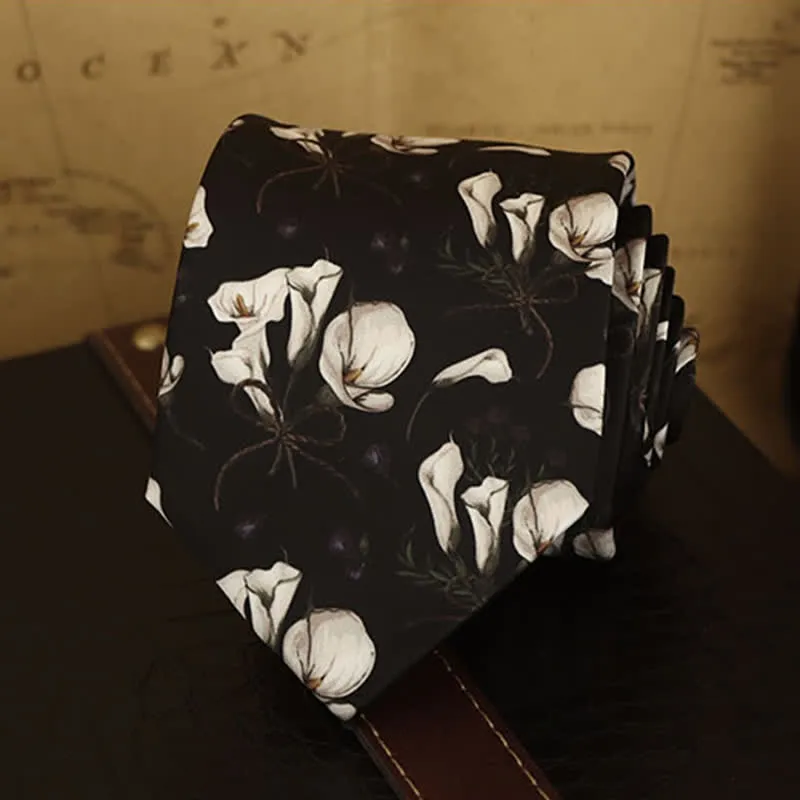 Men's Floral Printed Formal Dress Shirt Necktie sold by FloralTrip product image thumbnail 2