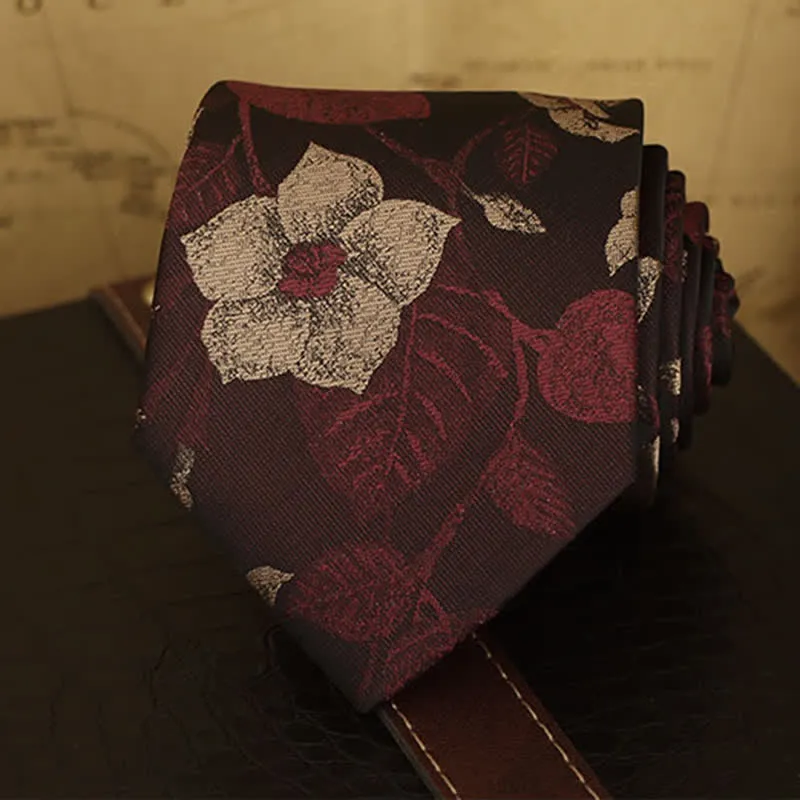 Men's Floral Printed Formal Dress Shirt Necktie sold by FloralTrip product image thumbnail 5