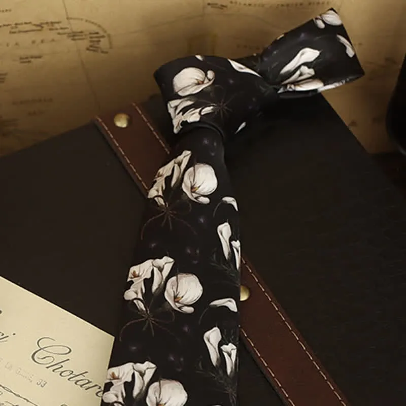 Men's Floral Printed Formal Dress Shirt Necktie sold by FloralTrip product image thumbnail 3