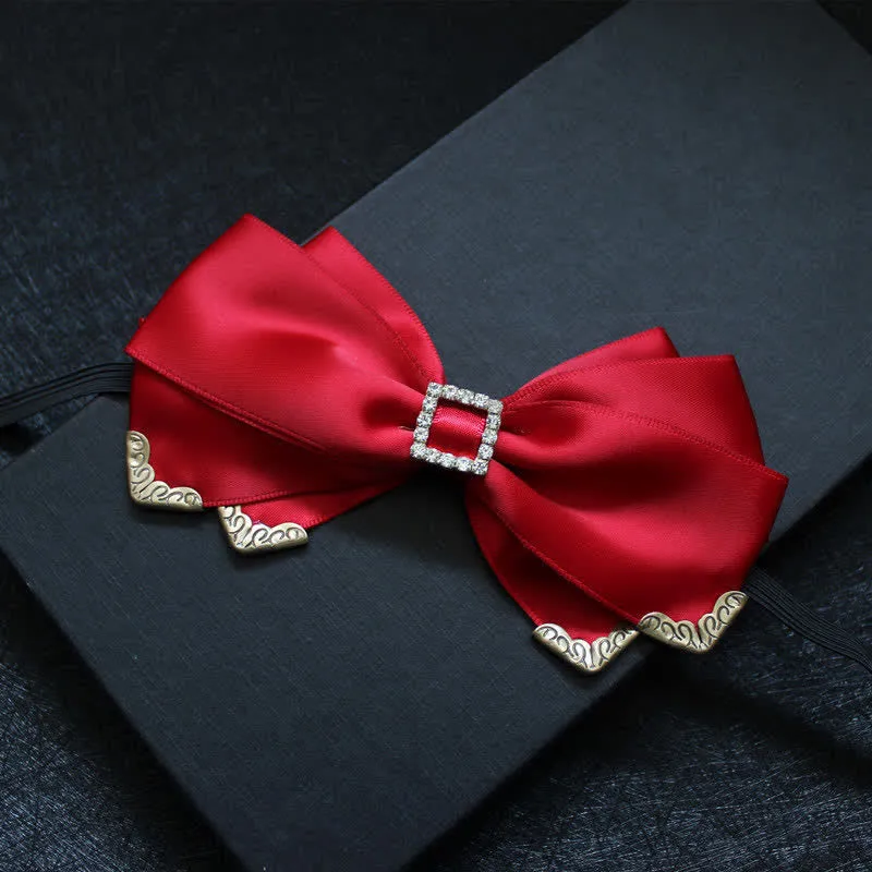 Men's Noble Classical Triple Layered Marriage Bow Tie sold by FloralTrip product image thumbnail 3