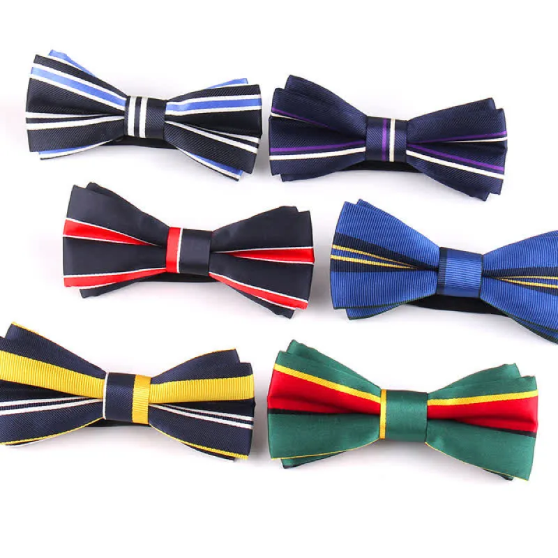 Men's Novel Stylish Colorful Striped Bow Tie sold by FloralTrip