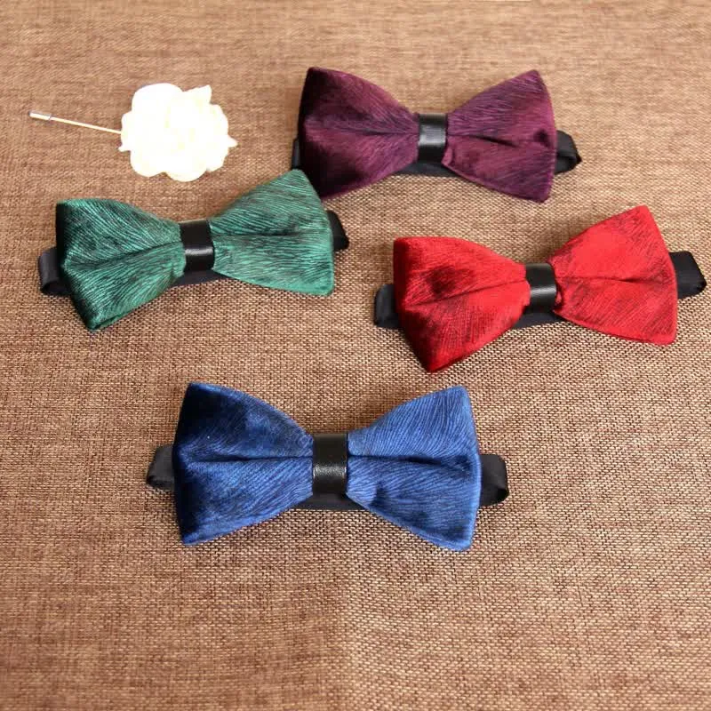 Men's Chic Luxury Velvet Banquet Suit Bow Tie sold by FloralTrip product image thumbnail 2