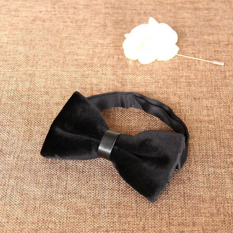 Men's Chic Luxury Velvet Banquet Suit Bow Tie sold by FloralTrip product image thumbnail 3