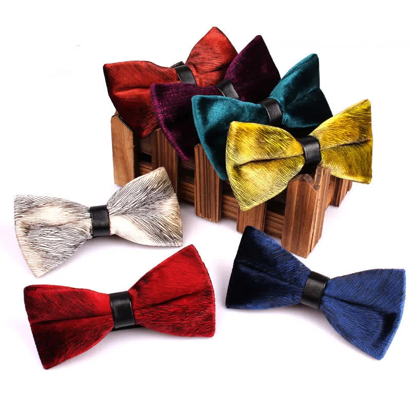 Men's Chic Luxury Velvet Banquet Suit Bow Tie sold by FloralTrip