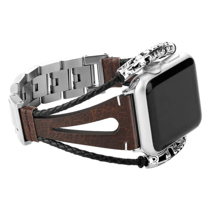 Double Twist Leather Loop Band Watch Band sold by FloralTrip