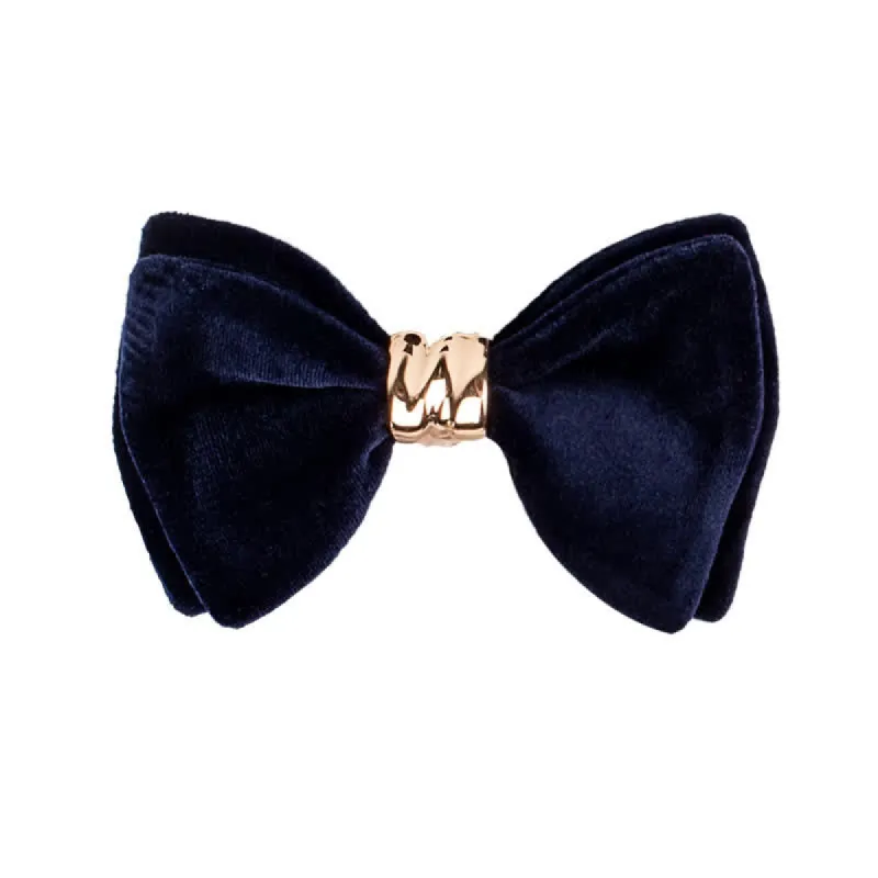 Men's Rose-gold Metal Velvet Butterfly Style Bow Tie sold by FloralTrip