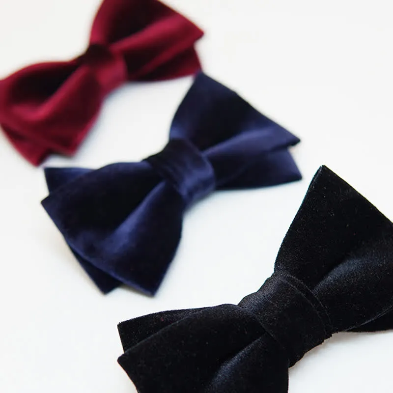 Men's Luxurious Double Layers Velvet Bow Tie sold by FloralTrip product image thumbnail 4