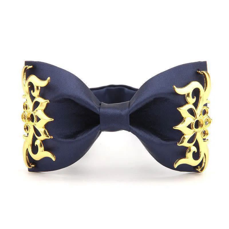 Men's Golden Flame Embellished Bow Tie sold by FloralTrip