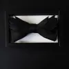 Men's All Black Layered Wings Shape Bow Tie sold by FloralTrip