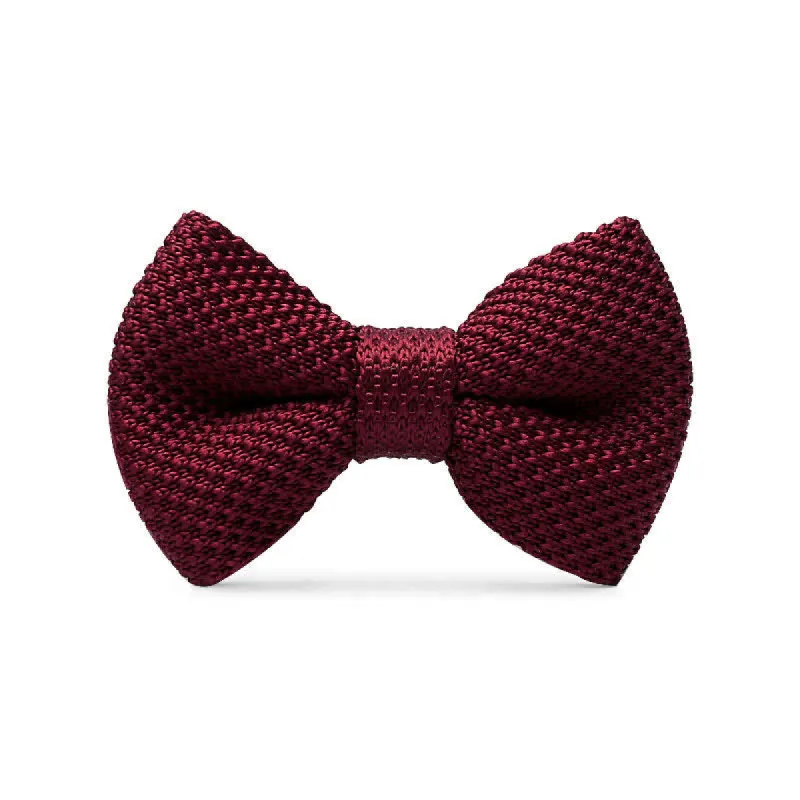 Men's Simple Solid Color Knitting Groom Bow Tie sold by FloralTrip