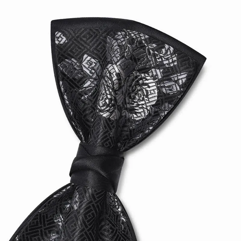 Men's Charming Blossom Checked Pattern Bow Tie sold by FloralTrip product image thumbnail 3