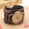 Men's Retro Cool Punk Weave Cuff Leather Watch sold by FloralTrip