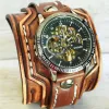 Men's Punk Steampunk Style Cuff Watch sold by FloralTrip