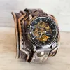 Men's Punk Steampunk Style Cuff Watch sold by FloralTrip