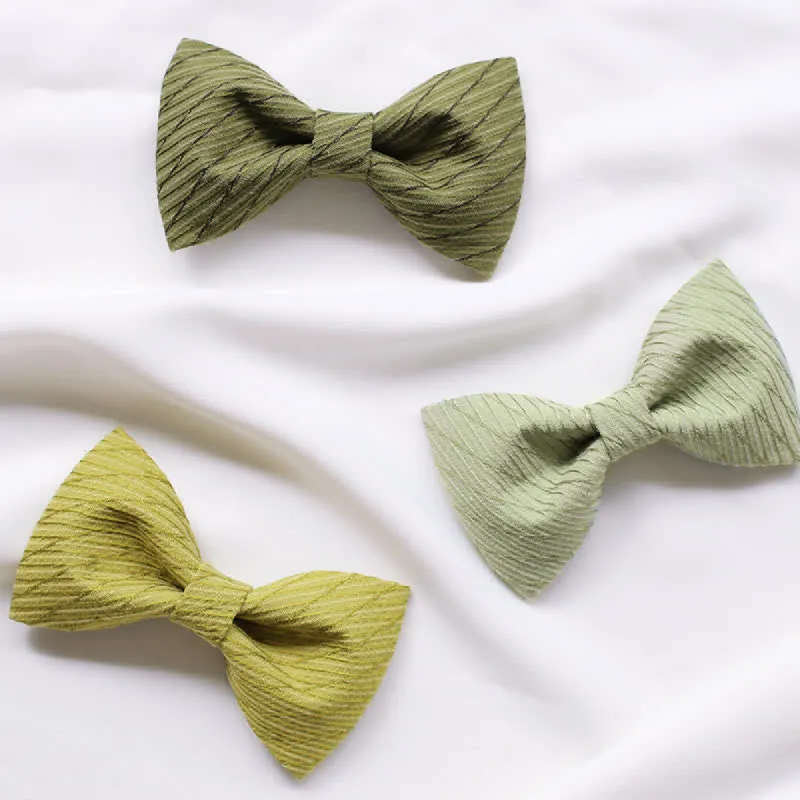 Men's Green Series Twill Wedding Bow Tie sold by FloralTrip