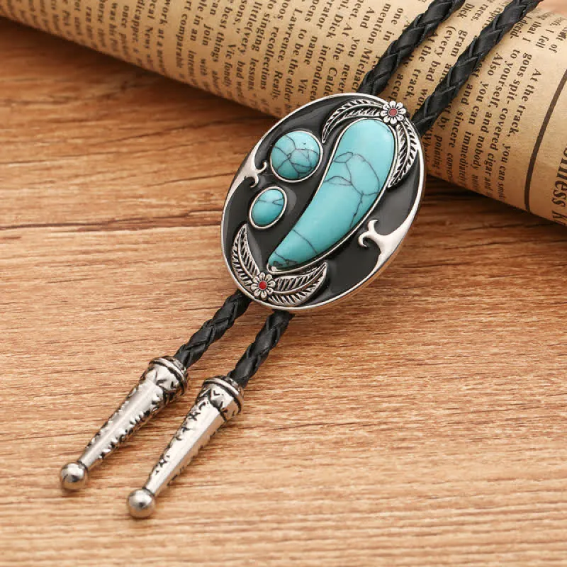 Turquoise Indian Style Cowboy Bolo Tie sold by FloralTrip