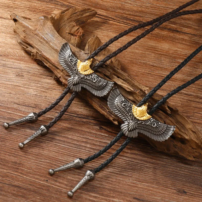 Retro Flying Eagle Spreading Wings Bolo Tie sold by FloralTrip