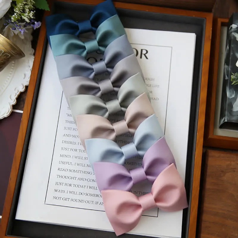 Men's Classic Simple Solid Color Wedding Bow Tie sold by FloralTrip