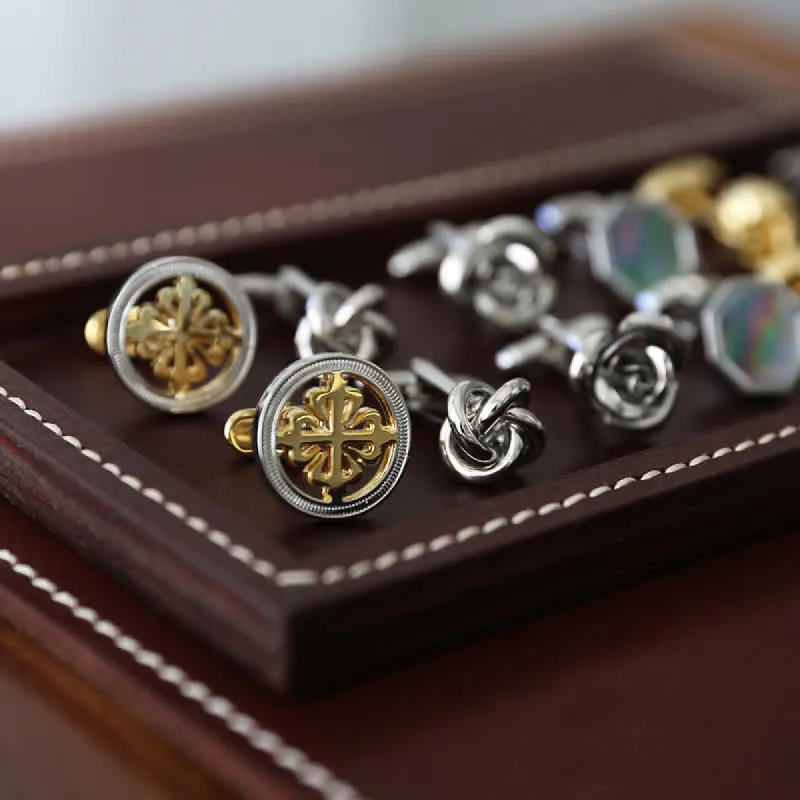 Men's Luxury Simple Gentleman Shirt Cufflinks sold by FloralTrip