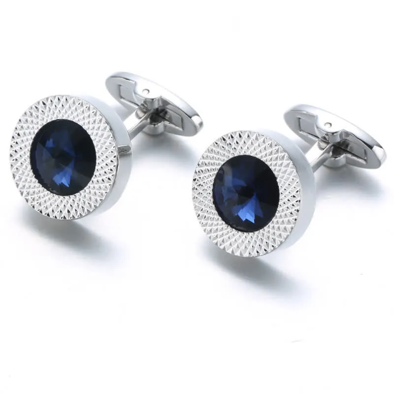 Men's Alluring Gemstone Crystal Cufflinks sold by FloralTrip