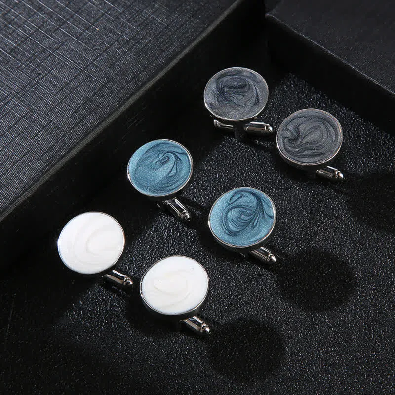 Men's Versatile Round Style Shirt Cufflinks sold by FloralTrip