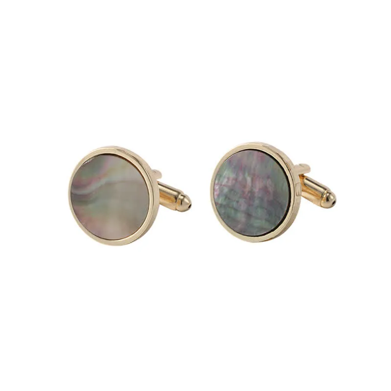 Men's Colorful Abalone Shell Stone Shirt Cufflinks sold by FloralTrip product image thumbnail 3