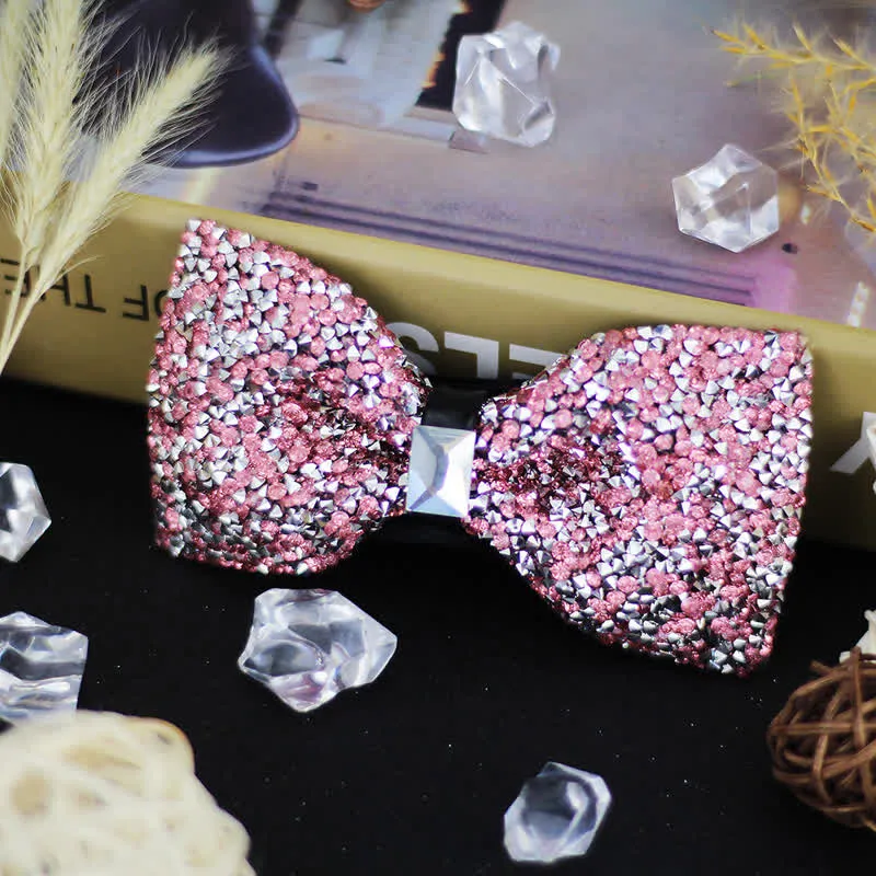 Men's Luxury Beaded Crystal Rhinestone Bow Tie sold by FloralTrip product image thumbnail 4