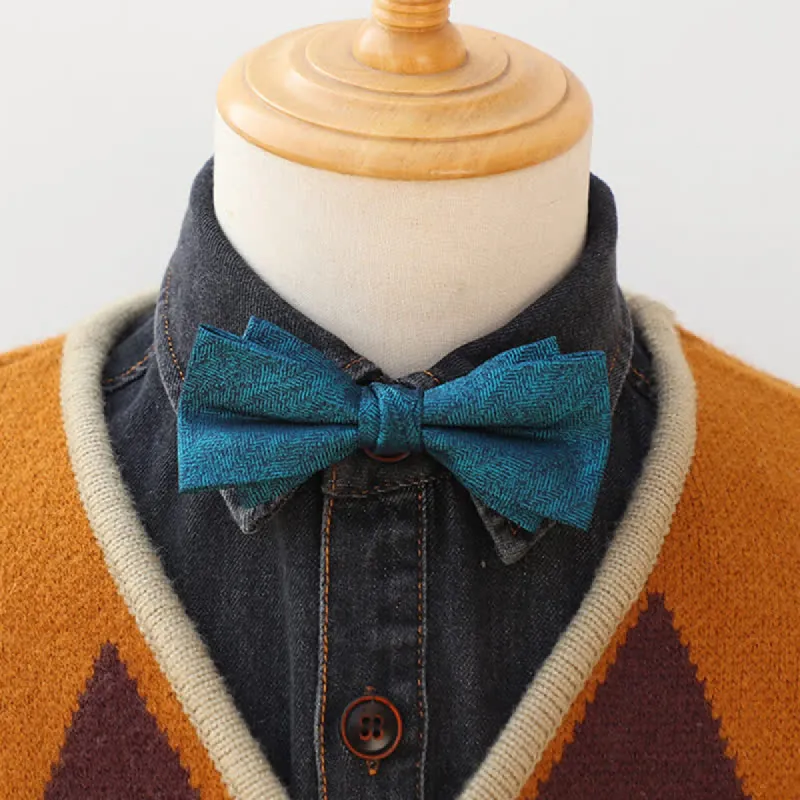 Men's Glitter Rhinestone Double Layer Pointy Bow Tie sold by FloralTrip