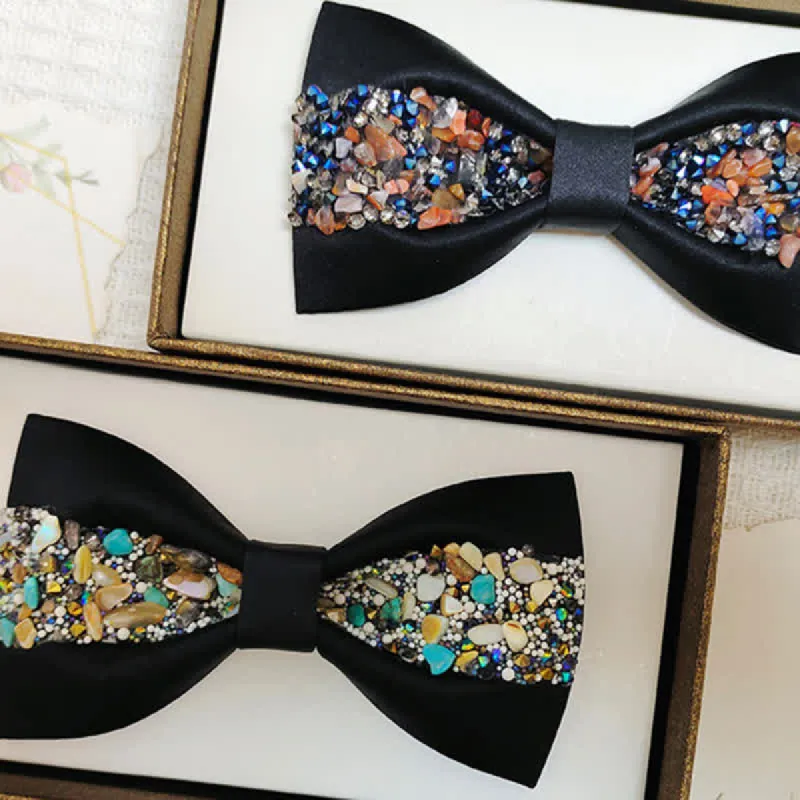 Men's Bling Sparkle Rhinestone Banquet Bow Tie sold by FloralTrip