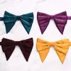 Men's Gloss Fabric Double Layered Oversized Pointed Bow Tie sold by FloralTrip