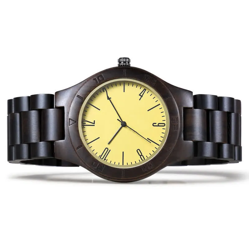 Men's Creative Two-Tone Quartz Wooden Watch sold by FloralTrip product image thumbnail 5