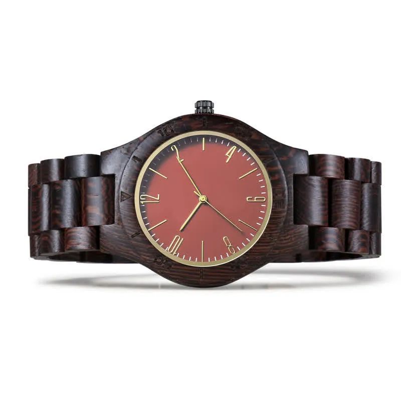 Men's Creative Two-Tone Quartz Wooden Watch sold by FloralTrip product image thumbnail 2
