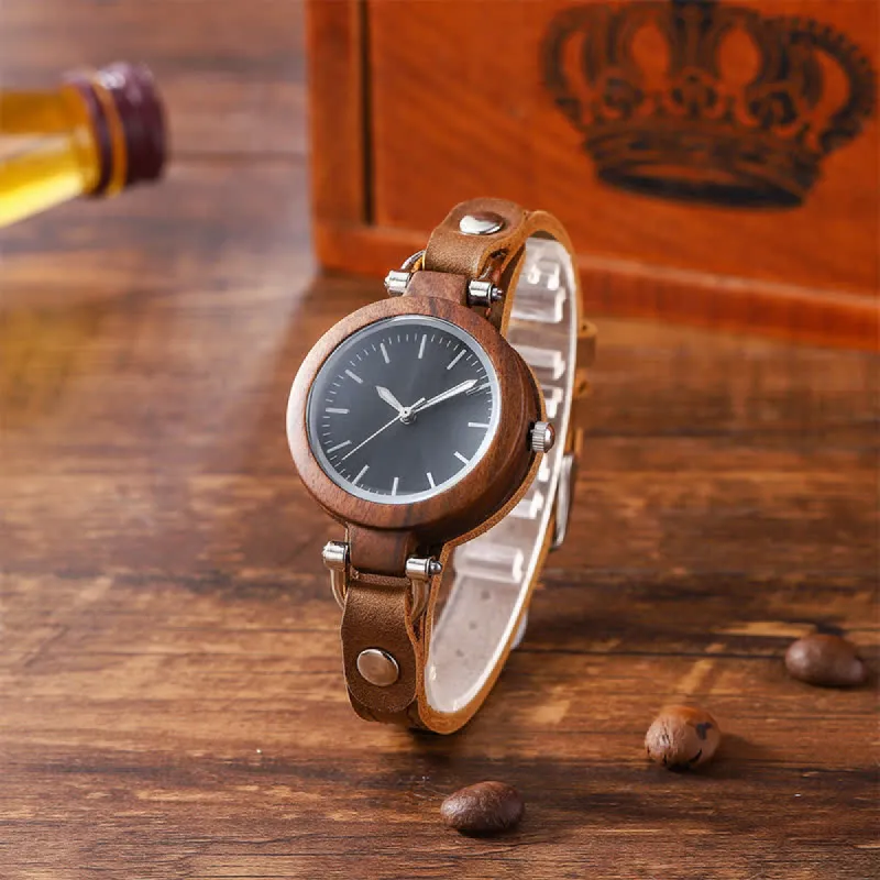 Women's Elegant Lightweight Natural Wooden Watch sold by FloralTrip