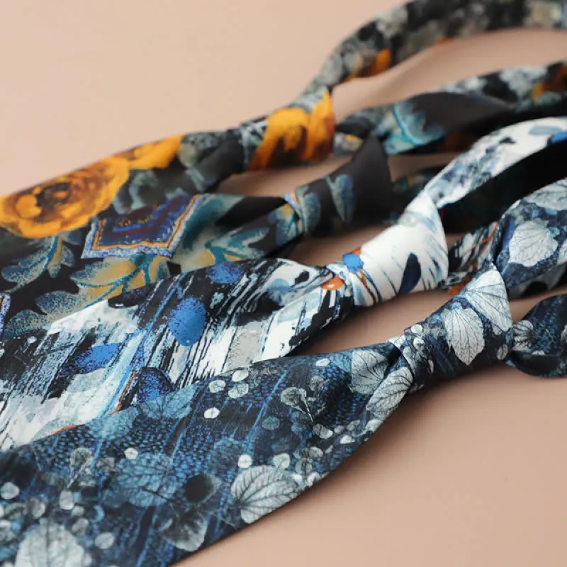Men's Retro Elegant Neckwear Floral Pattern Necktie sold by FloralTrip