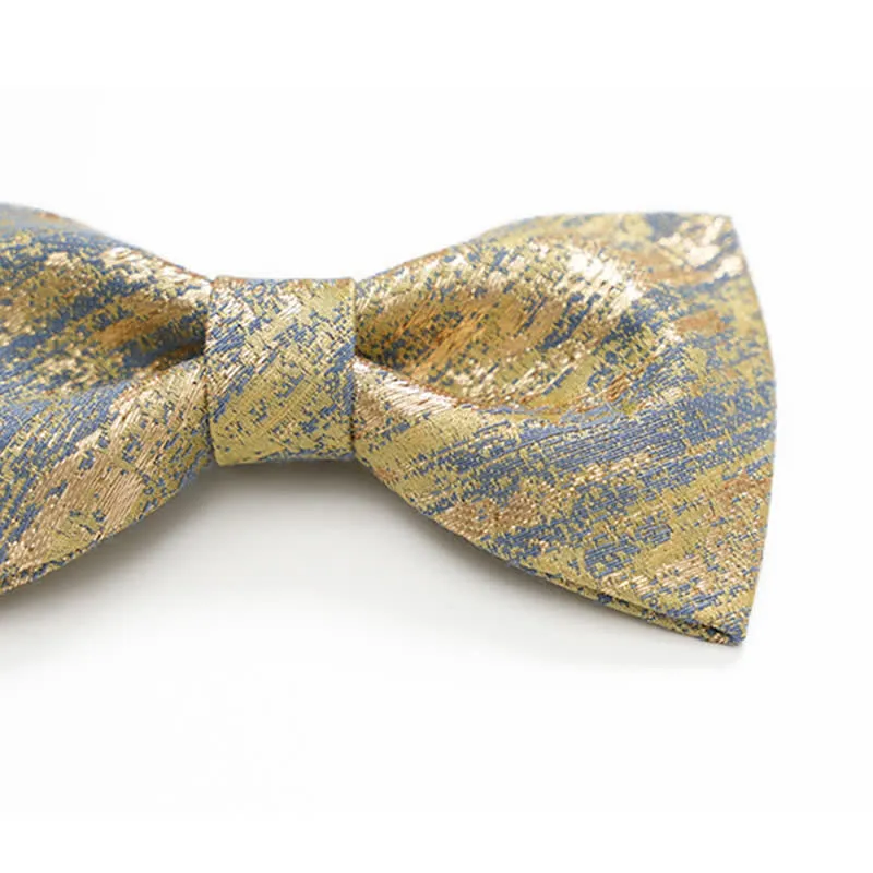 Men's Gold Glitter Tuxedo Classic Bow Tie sold by FloralTrip product image thumbnail 4