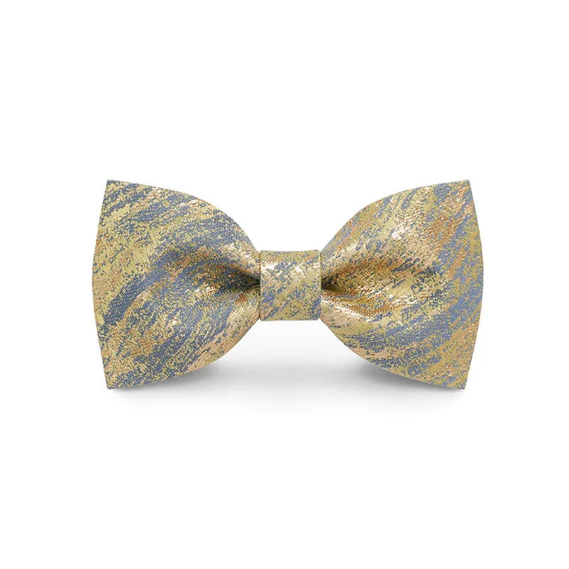 Men's Gold Glitter Tuxedo Classic Bow Tie sold by FloralTrip