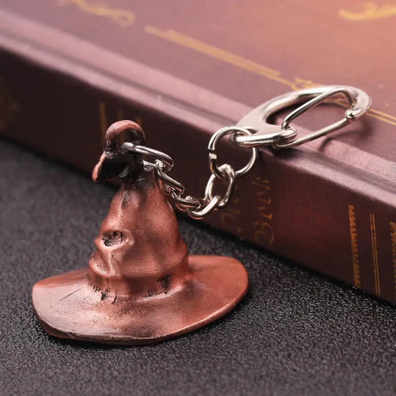 Magical Witch Hat Pendant Keychain sold by FloralTrip