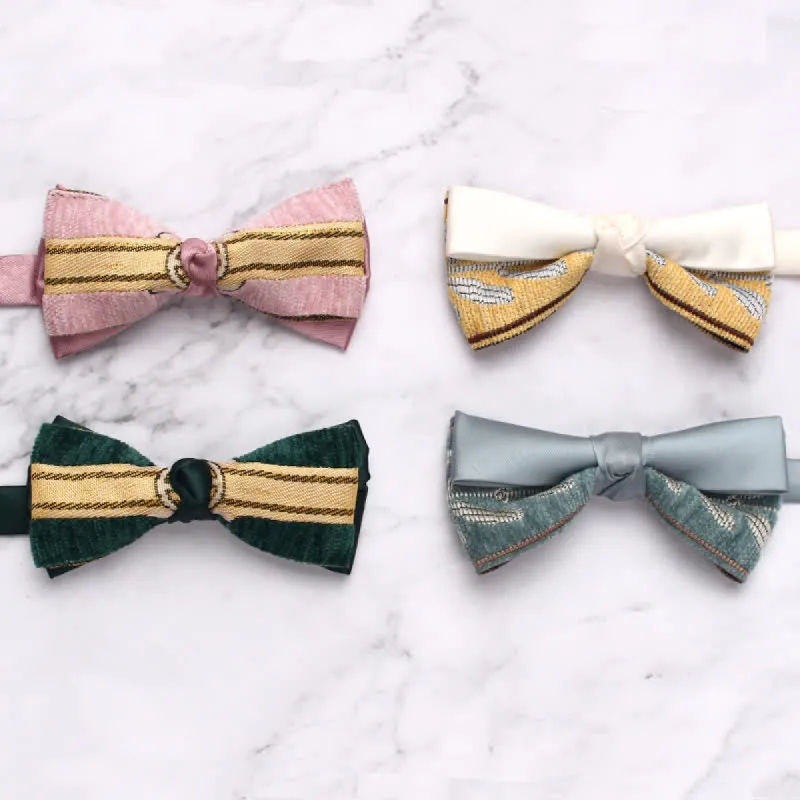 Men's Candy Color Novel Splicing Bow Tie sold by FloralTrip