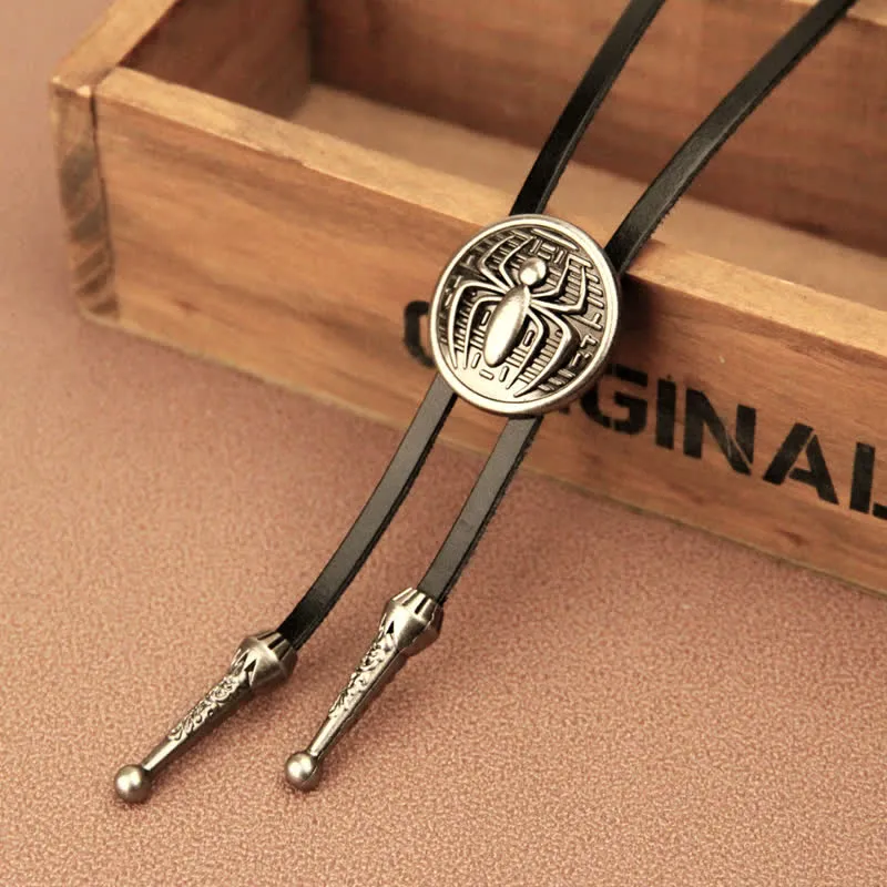 Spider Round Pendant Cowboy Bolo Tie sold by FloralTrip product image thumbnail 4