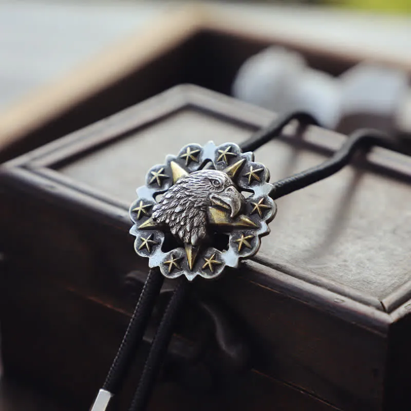 Vintage Five Star Eagle Head Bolo Tie sold by FloralTrip