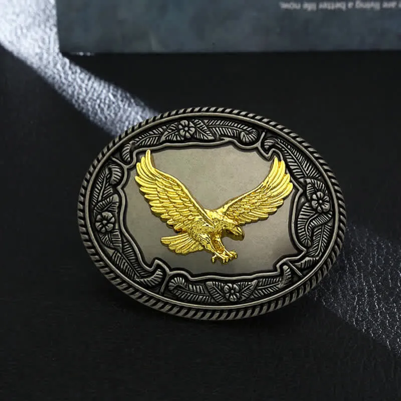 Men's DIY Horse Bull Animal Buckle Leather Belt sold by FloralTrip