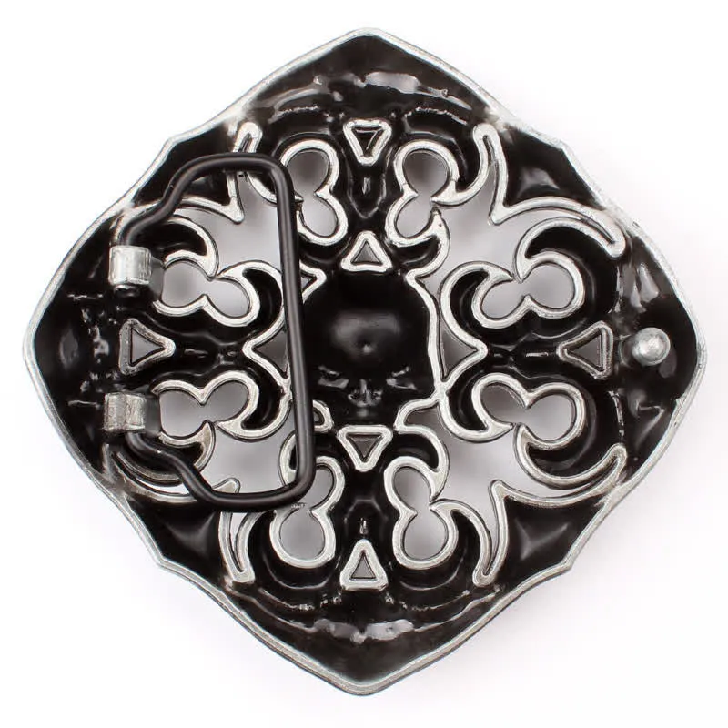 Men's DIY Rock Hollow Out Skull Buckle Leather Belt sold by FloralTrip product image thumbnail 2