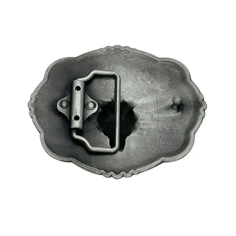 Men's DIY Cowboy Gothic Skull Bull Buckle Leather Belt sold by FloralTrip product image thumbnail 2